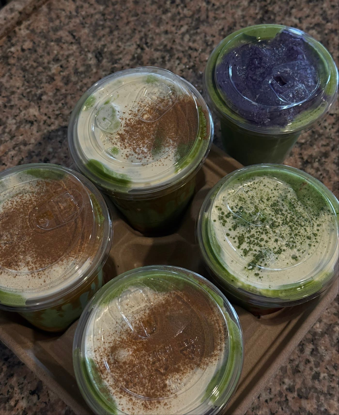 Five refreshing drinks in a carrier at The Burrow Australia